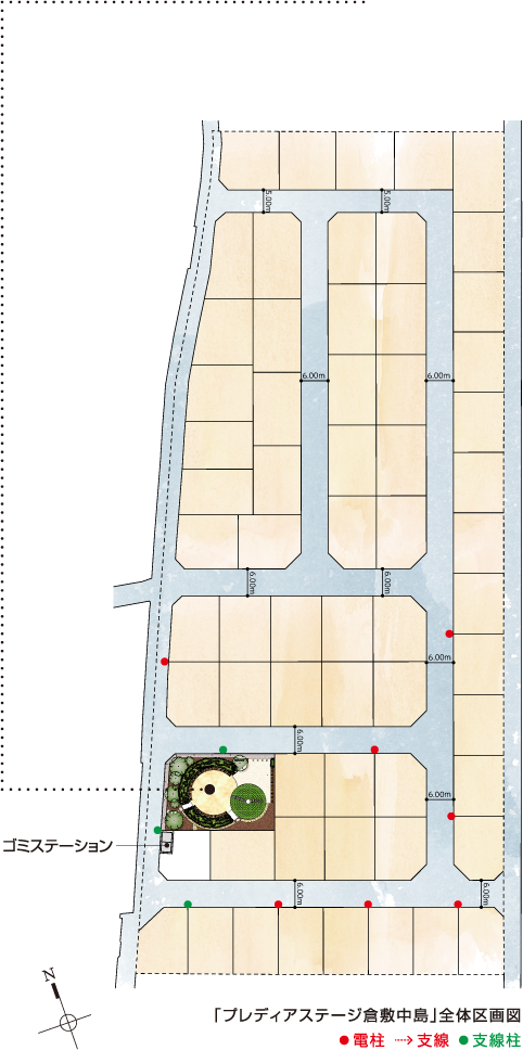 プレディアステージ倉敷中島全体区画図